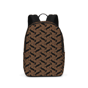 Brown and Black Large Backpack