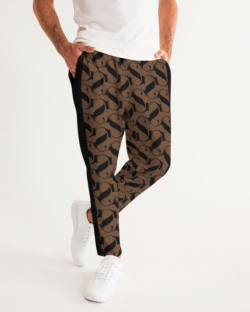 Brown and Black Men's Joggers