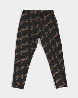 So Gorilla Black and Gold Men's Joggers