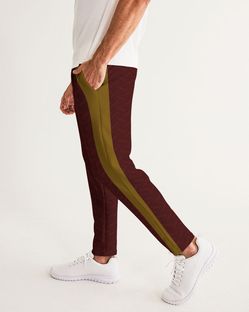 SG Burgundy and Gold Men's Joggers