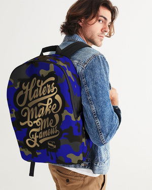 The Haters Large Backpack (Blue Camo)