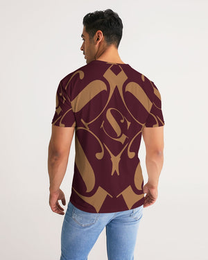 SG Kaleidoscope Burgundy and Tan Men's Tee