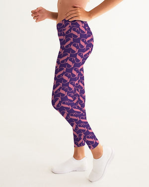 SG Pattern Purple and Pink Women's Yoga Pants