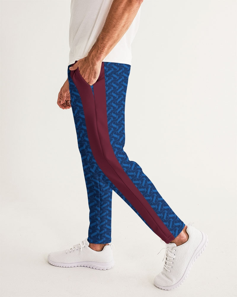 SG Blue and Maroon Men's Joggers