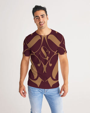 SG Kaleidoscope Burgundy and Tan Men's Tee