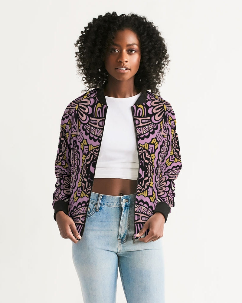 SG Lavender and gold Women's Bomber Jacket