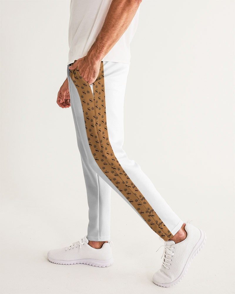 SG Signature White and Timbo Brown Men's Joggers