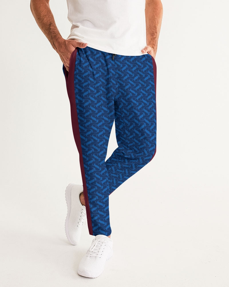 SG Blue and Maroon Men's Joggers