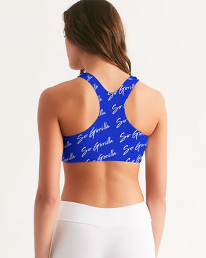 So Gorilla Royal Blue Women's Seamless Sports Bra