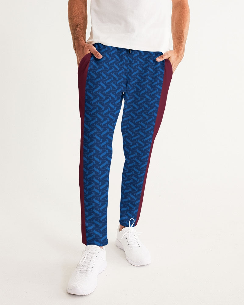 SG Blue and Maroon Men's Joggers