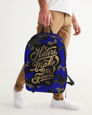 The Haters Large Backpack (Blue Camo)