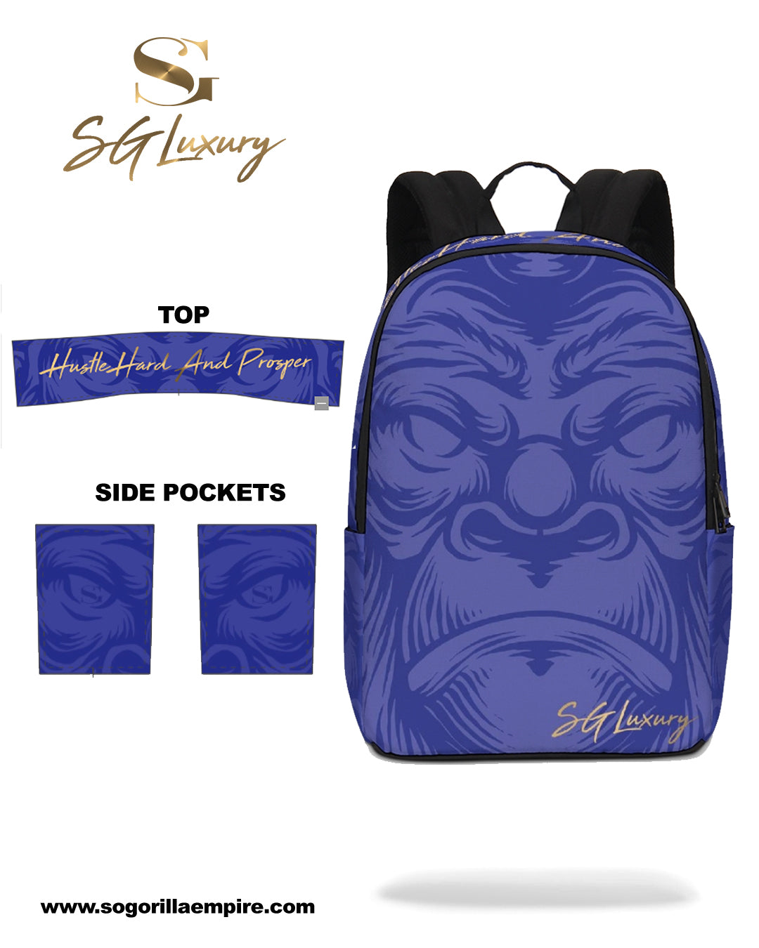 The Blue Gorilla Large Backpack