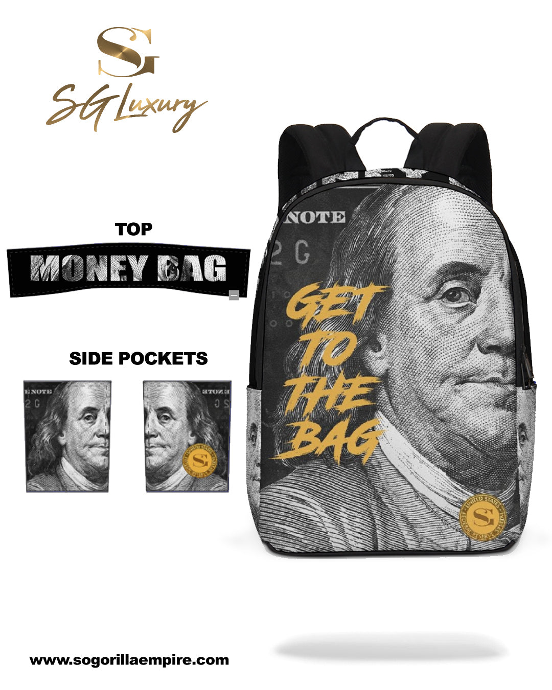 The Money Bag Large Backpack