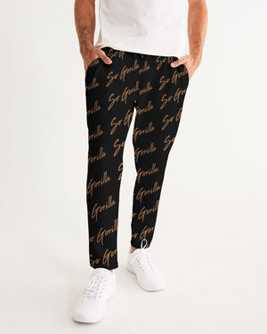 So Gorilla Black and Gold Men's Joggers