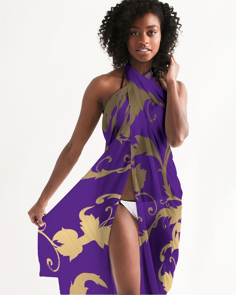 SG Purple and Gold Swim Cover Up