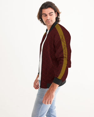 SG Burgundy and Gold Men's Bomber Jacket