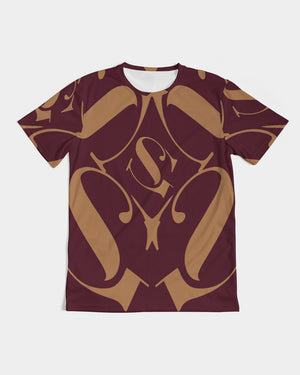 SG Kaleidoscope Burgundy and Tan Men's Tee