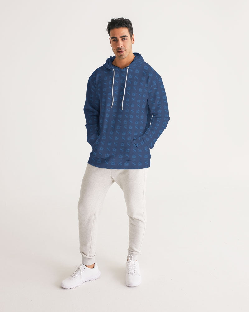 SG signature pattern blue Men's Light Weight Hoodie