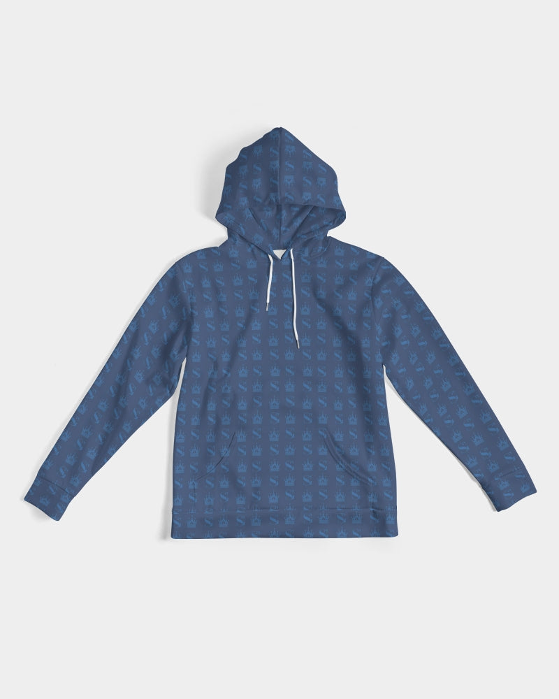 SG signature pattern blue Men's Light Weight Hoodie