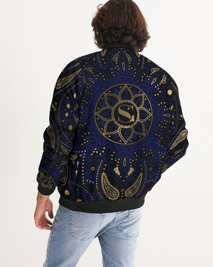 Blue, Gold and Black Galaxy Men's Bomber Jacket