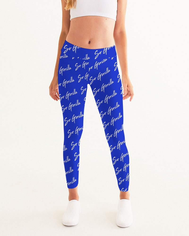 So Gorilla Royal Blue Women's Yoga Pants